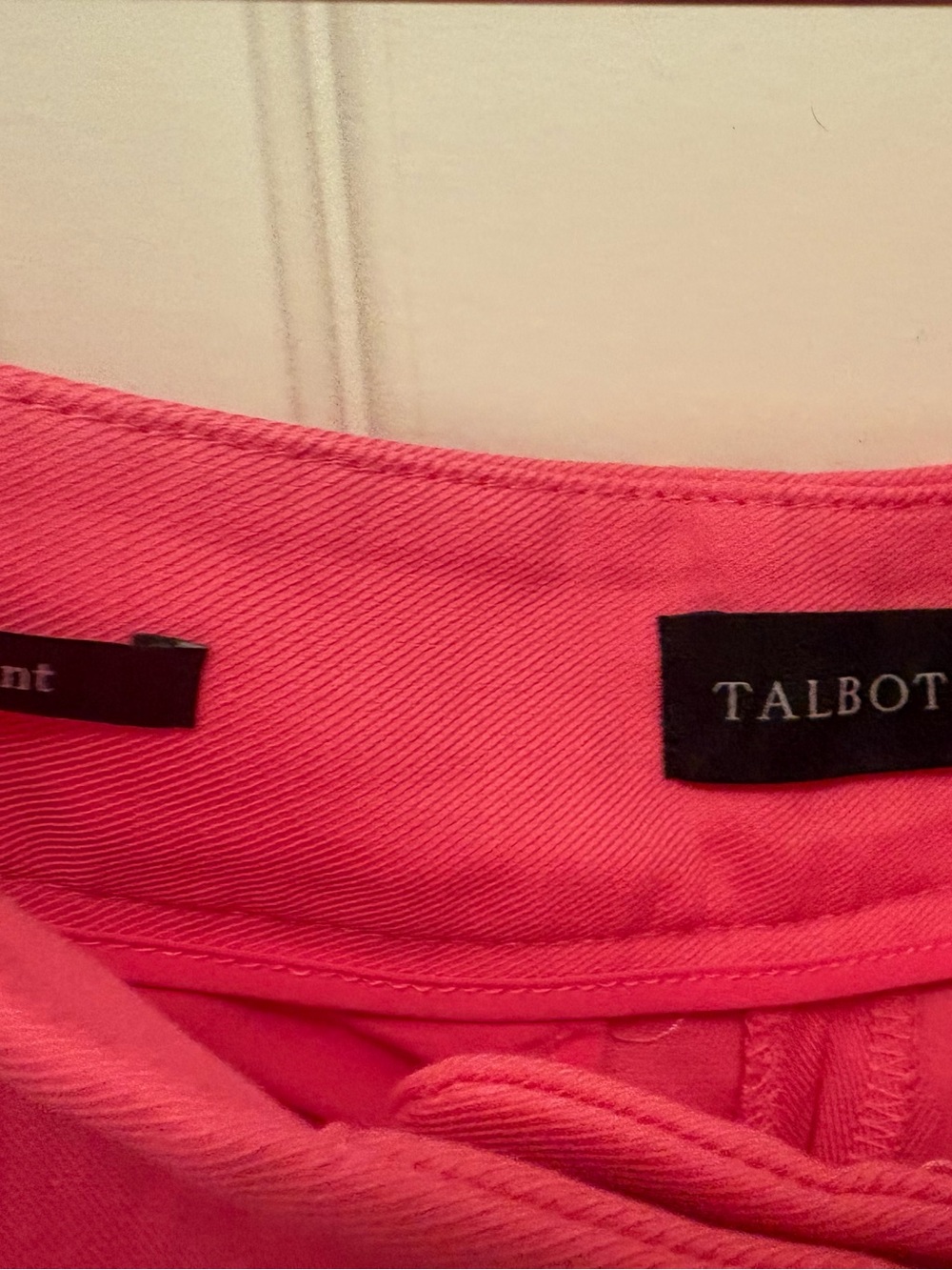 Talbots Bright Pink Greenwich wide leg pants size 14 worn a handful times